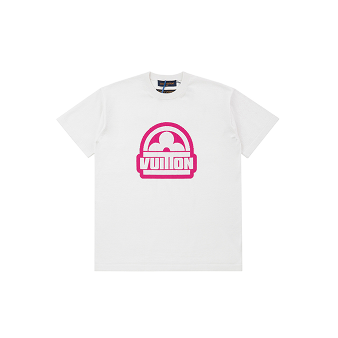 9a+ quality lv louis vuitton pink logo knit t shirt